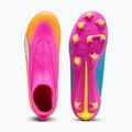 Buty piłkarskie dziecięce PUMA Ultra 6 Match+ LL FG/AG Jr poison pink/puma wht/sun stream/bright aqua/puma blk 4