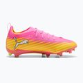 Buty piłkarskie dziecięce PUMA Ultra 6 Pro Jr FG/AG poison pink/puma wht/sunstream/bright aqua/puma blk 2