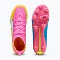 Buty piłkarskie dziecięce PUMA Ultra 6 Pro Jr FG/AG poison pink/puma wht/sunstream/bright aqua/puma blk 3