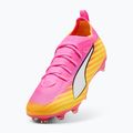 Buty piłkarskie dziecięce PUMA Ultra 6 Pro Jr FG/AG poison pink/puma wht/sunstream/bright aqua/puma blk 4