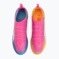 Buty piłkarskie dziecięce PUMA Ultra 6 Pro Jr FG/AG poison pink/puma wht/sunstream/bright aqua/puma blk 5