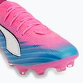 Buty piłkarskie dziecięce PUMA Ultra 6 Pro Jr FG/AG poison pink/puma wht/sunstream/bright aqua/puma blk 7