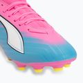Buty piłkarskie dziecięce PUMA Ultra 6 Match FG/AG Jr poison pink/puma wht/sun stream/bright aqua/puma blk 7