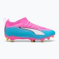 Buty piłkarskie dziecięce PUMA Ultra 6 Match FG/AG Jr poison pink/puma wht/sun stream/bright aqua/puma blk 3