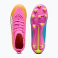 Buty piłkarskie dziecięce PUMA Ultra 6 Match FG/AG Jr poison pink/puma wht/sun stream/bright aqua/puma blk 5