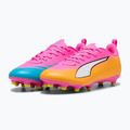 Buty piłkarskie dziecięce PUMA Ultra 6 Play FG/AG Jr poison pink/puma wht/sun stream/bright aqua/puma blk 4