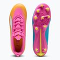 Buty piłkarskie dziecięce PUMA Ultra 6 Play FG/AG Jr poison pink/puma wht/sun stream/bright aqua/puma blk 6