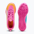 Buty piłkarskie dziecięce PUMA Ultra 6 Play TT Jr poison pink/puma wht/sun stream/bright aqua/puma blk 4