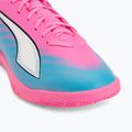 Buty piłkarskie dziecięce PUMA Ultra 6 Play It Jr poison pink/puma wht/sun stream/bright aqua/puma blk 7