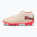 Buty piłkarskie dziecięce PUMA Future 9 Pro FG/AG Jr sugared almond/puma white/ultra red/puma black