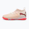 Buty piłkarskie dziecięce PUMA Future 9 Match TT+ Mid Jr sugared almond/puma white/ultra red/puma black