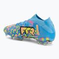 Buty piłkarskie PUMA Future 9 Ultimate Advanced Level FG puma white/blue glimmer/pink glimmer/yellow alert 3
