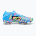 Buty piłkarskie PUMA Future 9 Ultimate Advanced Level FG puma white/blue glimmer/pink glimmer/yellow alert 2