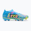 Buty piłkarskie PUMA Future 9 Match Advanced Level FG/AG puma white/blue glimmer/pink glimmer/yellow alert 2
