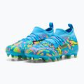 Buty piłkarskie dziecięce PUMA Future 9 Match Advanced Level FG/AG Jr puma white/blue glimmer/pink glimmer/yellow alert 3