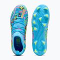 Buty piłkarskie dziecięce PUMA Future 9 Match Advanced Level FG/AG Jr puma white/blue glimmer/pink glimmer/yellow alert 5