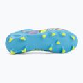Buty piłkarskie dziecięce PUMA Future 9 Match Advanced Level FG/AG Jr puma white/blue glimmer/pink glimmer/yellow alert 4