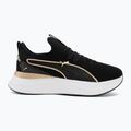 Buty damskie PUMA Softride Sabrina Polished Chrome puma black/puma white/puma gold 2