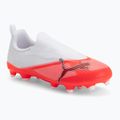Buty piłkarskie dziecięce PUMA Ultra 7 Match LL FG/AG Jr ultra red/puma black/puma white