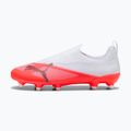 Buty piłkarskie dziecięce PUMA Ultra 7 Match LL FG/AG Jr ultra red/puma black/puma white