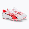 Buty piłkarskie męskie PUMA Ultra Play FG/AG puma white/puma black/fire orchid 4