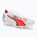 Buty piłkarskie męskie PUMA Ultra Match MXSG puma white/puma black/fire orchid