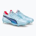 Buty piłkarskie męskie PUMA King Ultimate FG/AG silver sky/puma black/fire orchid 4