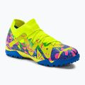 Buty piłkarskie dziecięce PUMA Future Match Energy TT + Mid ultra blue/yellow alert/luminous pink