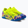 Buty piłkarskie dziecięce PUMA Future Match Energy TT + Mid ultra blue/yellow alert/luminous pink 4