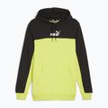 Bluza męska PUMA ESS+ Block Hoodie TR puma black/lime sheen 5