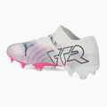 Buty piłkarskie PUMA Future 7 Ultimate Low FG/AG white/black/poison pink/bright aqua/silver mist 3