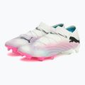 Buty piłkarskie PUMA Future 7 Ultimate Low FG/AG white/black/poison pink/bright aqua/silver mist 10