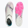 Buty piłkarskie PUMA Future 7 Ultimate Low FG/AG white/black/poison pink/bright aqua/silver mist 11