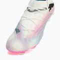 Buty piłkarskie PUMA Future 7 Ultimate Low FG/AG white/black/poison pink/bright aqua/silver mist 12