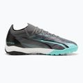 Buty piłkarskie PUMA Ultra Match Rush TT strong gray/puma white/elektro aqua 9