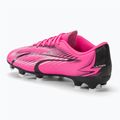 Buty piłkarskie dziecięce PUMA Ultra Play FG/AG Jr poison pink/puma white/puma black 3