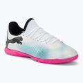 Buty piłkarskie dziecięce PUMA Future 7 Play IT puma white/puma black/poison pink