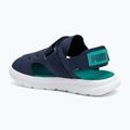 Sandały dziecięce PUMA Evolve AC Inf puma navy/sparkling green/puma white 3