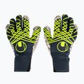 Rękawice bramkarskie uhlsport Prediction Supergrip + HN navy/white/fluo yellow