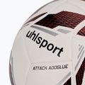 Piłka do piłki nożnej uhlsport Attack Addglue white/black/fluo red rozmiar 4 3