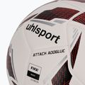 Piłka do piłki nożnej uhlsport Attack Addglue white/black/fluo red rozmiar 5 3