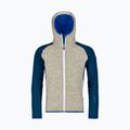 Bluza trekkingowa męska ORTOVOX Fleece Plus Classic Knit Hoody petrol blue