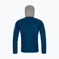 Bluza trekkingowa męska ORTOVOX Fleece Plus Classic Knit Hoody petrol blue 2