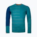 Longsleeve termoaktywny męski ORTOVOX 185 Rock'N'Wool pacific green