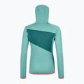 Bluza trekkingowa damska ORTOVOX Fleece Grid Hoody ice waterfall 2
