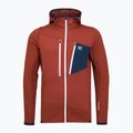 Bluza męska ORTOVOX Fleece Grid Hoody clay orange