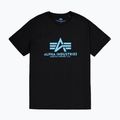 Koszulka polo męska Alpha Industries Basic black/blue 5