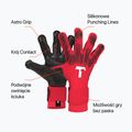 Rękawice bramkarskie T1TAN Rebel 2.0 Solar Red red 2