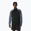 Longsleeve do biegania męski ASICS Icon 1/2 Zip performance black/carrier grey