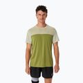 Koszulka do biegania męska ASICS Race Top performance dried leaf green/cactus